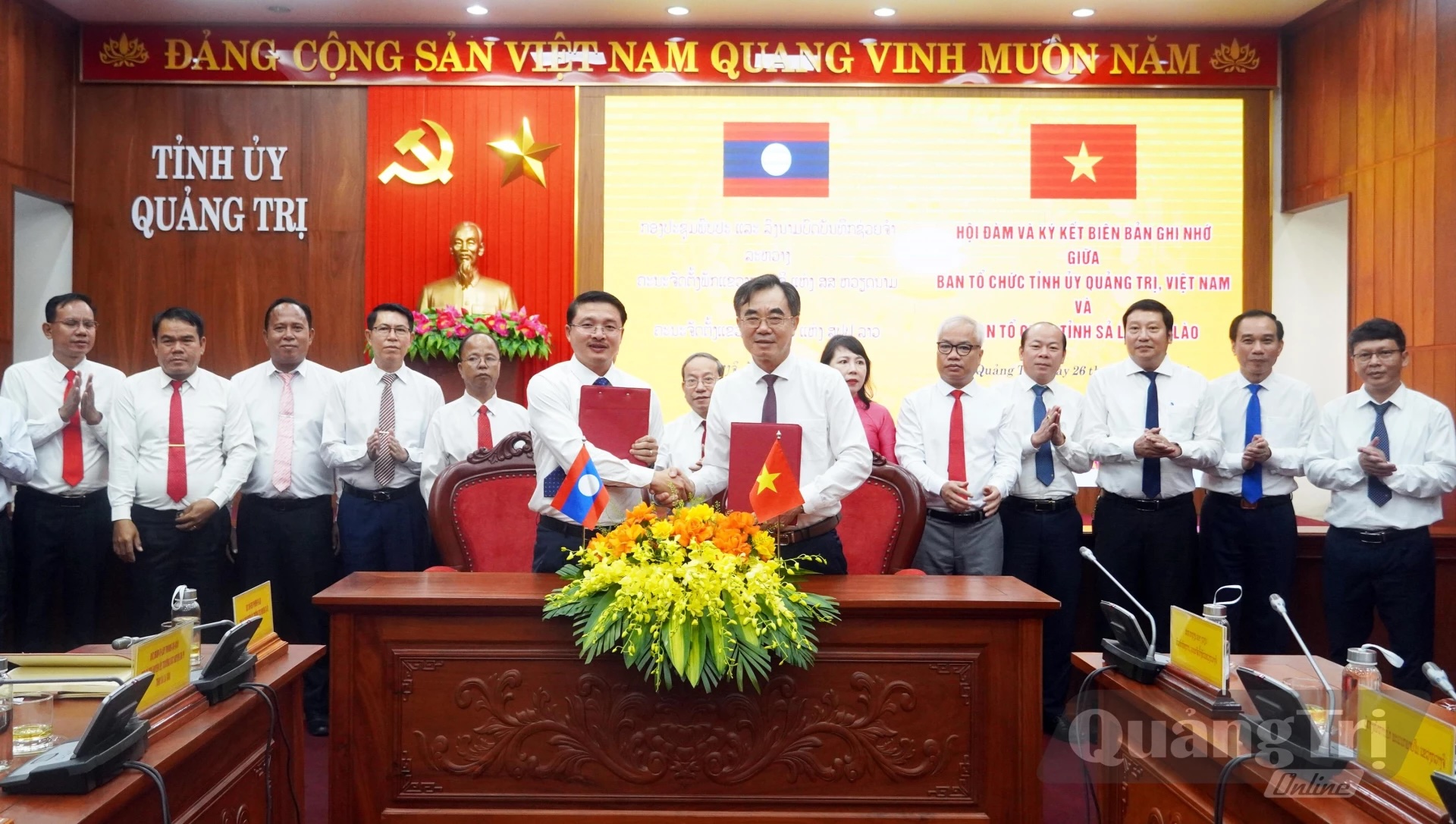 Quảng Trị - Sả-lạ-văn tăng cường hợp tác trong công tác tổ chức xây dựng Đảng